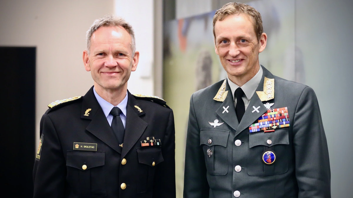 Politidirektør Håkon Skulstad og Forsvarssjef Eirik Kristoffersen